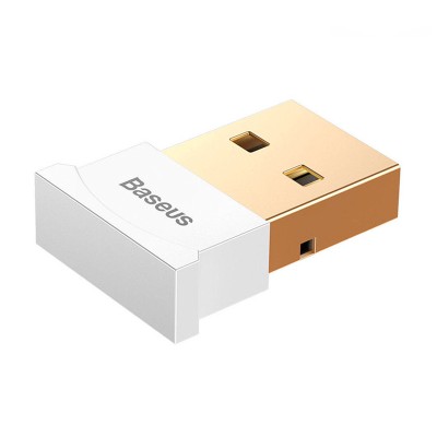 USB Mini Bluetooth адаптер Baseus бездротовий передавач bluetooth 4.0 для комп'ютера CCALL-BT01 (Білий)