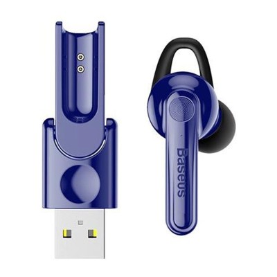 Bluetooth гарнитура Baseus Mini Magnetic Bluetooth Headset NGCX-03 (Синяя)