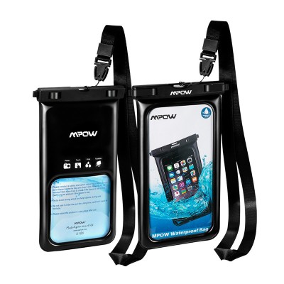 Чехол водонепроницаемый Mpow Floating v2 Waterproof Case для мобильных телефонов или документов (Черный)