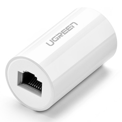 Защитный Ethernet-адаптер от грозы Ugreen RJ45 NW116 20391 (Белый)