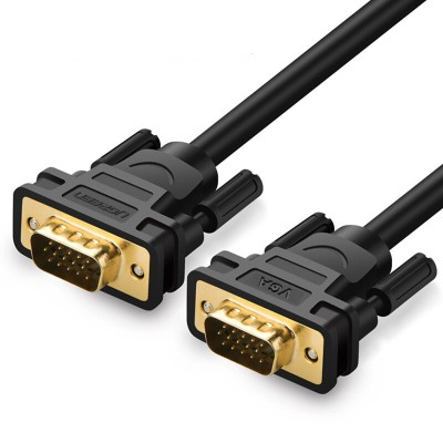 VGA кабель Ugreen 15-pin 1080p 11673 (Черный, 1м)