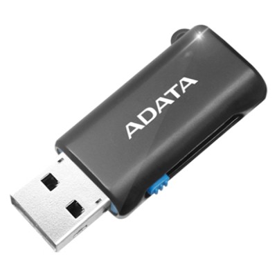 Кардридер ADATA microSD OTG microUSB + USB 2.0 AOTGMRBK (Черный)