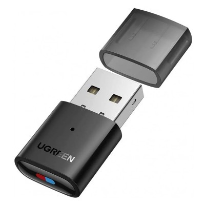 USB Bluetooth 5.0 передавач Ugreen для Nintendo, PS4, PS5, Windows, Mac, Linux CM408 19228 (Чорний)
