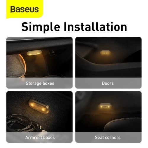 Автомобільна лампа Baseus Capsule Car Interior Lights DGXW-01 (Черна)