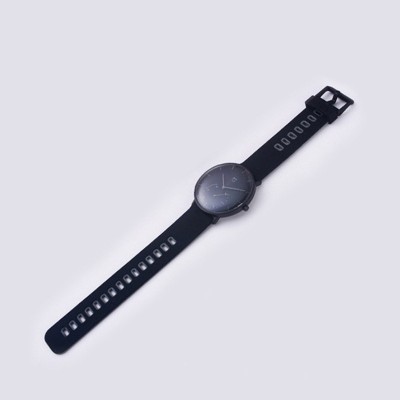 Ремінець для годинників Quartz (Черно-серий)