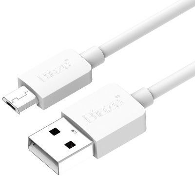 Кабель Micro USB Biaze для зарядки и передачи данных (Белый, 1м)