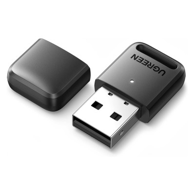Bluetooth-адаптер Ugreen USB Bluetooth 5.0 передавач для комп'ютера, ноутбука 80890 (Чорний)