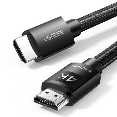 HDMI кабель v2.0 UGreen HD119 з підтримкою 4K@60Hz HDR ARC 40101 (Чорний, 2м)