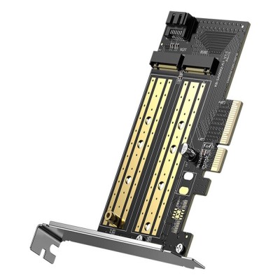 Адаптер Ugreen для установки SSD M.2 NVMe + M.2 NGFF в слот PCI-E 3.0 x4 CM302 70504