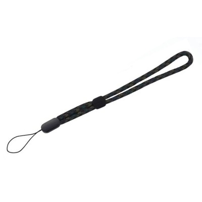 Шнурок для телефона із захистом від втрати Wrist (Чорний зі вставками кольору хакі)