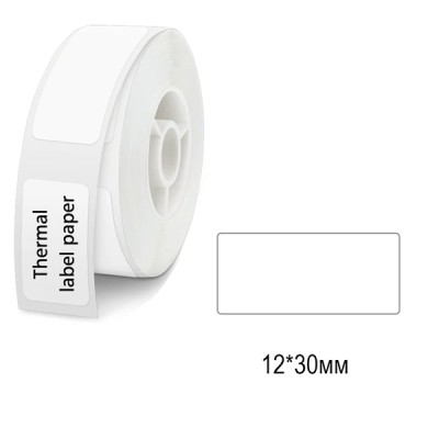 Термоетикетка для портативного міні принтера Niimbot D11/D110 (12x30, Білі)