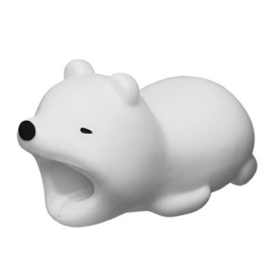 Декоративная насадка Suyacs для USB кабеля (Белый медведь)