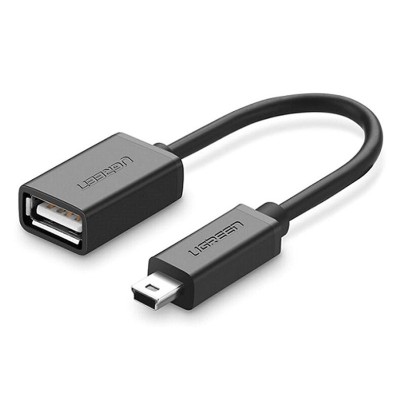 Mini USB OTG кабель-адаптер Ugreen US249 (Чорний, 12см)
