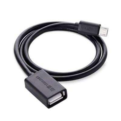 Micro USB OTG кабель-адаптер Ugreen US133 (Чорний, 0.5м)