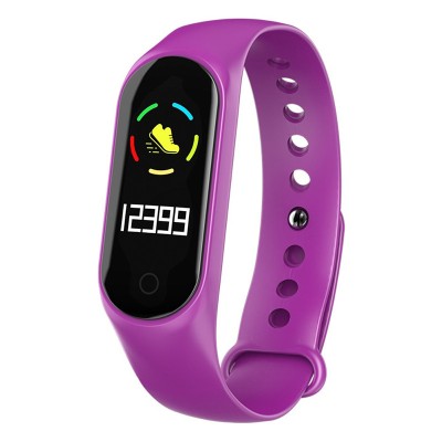 Смарт фитнес-браслет Lemfo M3s с цветным 0,96 дюймовым экраном (Фиолетовый)