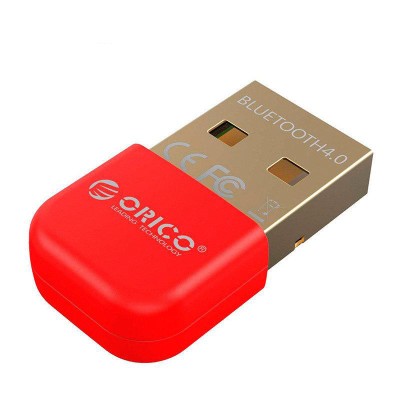 USB Bluetooth адаптер ORICO бездротовий передавач bluetooth 4.0 для комп'ютера, ноутбука BTA-403-RD (Червоний)