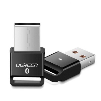 USB Bluetooth адаптер Ugreen бездротовий передавач bluetooth 4.0 для комп'ютера US192 (Чорний)