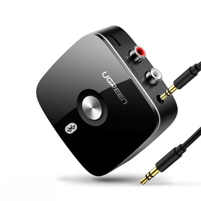 Беспроводной Bluetooth 5.0 (с aptX™) аудио приемник Ugreen 40759 c 3.5мм и 2RCA выходами (Черный)