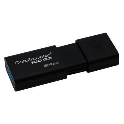 Флеш-пам'ять USB Kingston DataTraveler 100 DT100G3/64GB (64GB, USB 3.1)